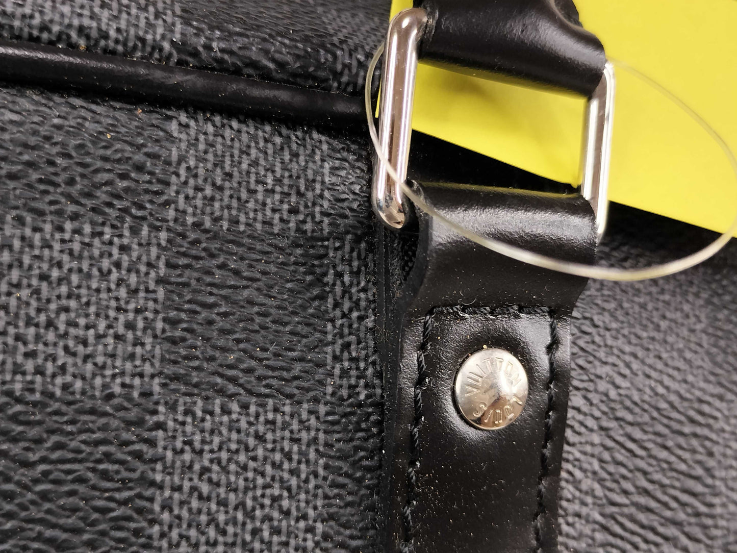 LOUIS VUITTON Damier Graphite Porte-Document Voyage Personalized Business Bag