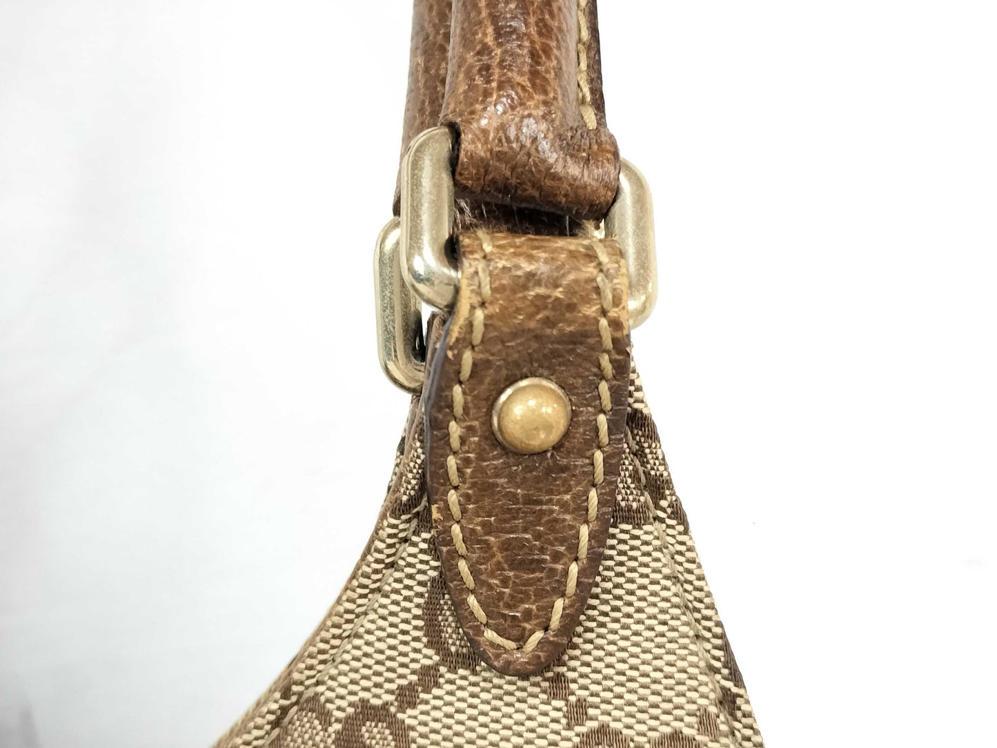 GUCCI GG Canvas Jackie One-Shoulder Handbag