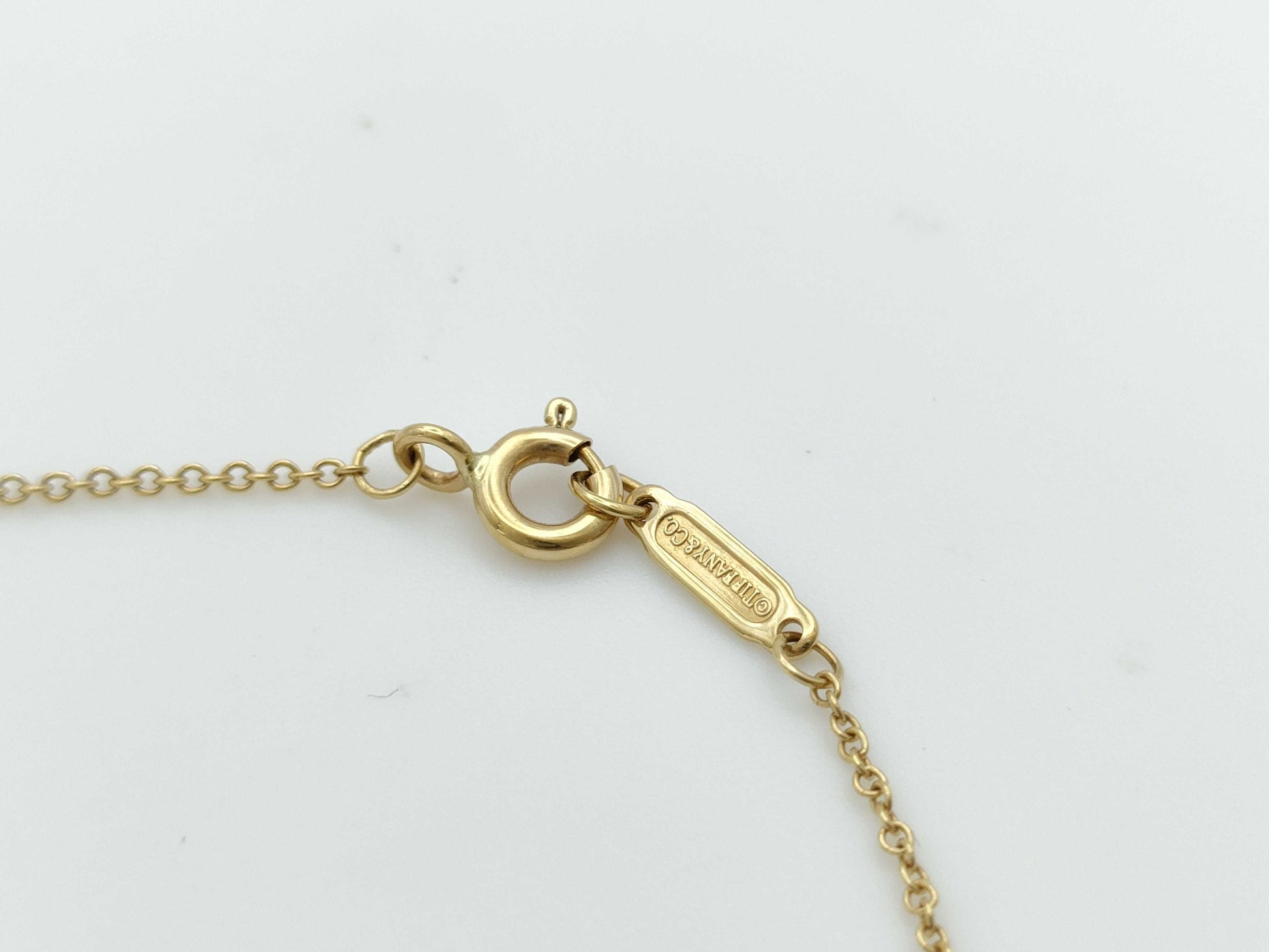 Tiffany&Co. Jean Che Lainberget 4PD Pt950/K18 3.6g Necklace
