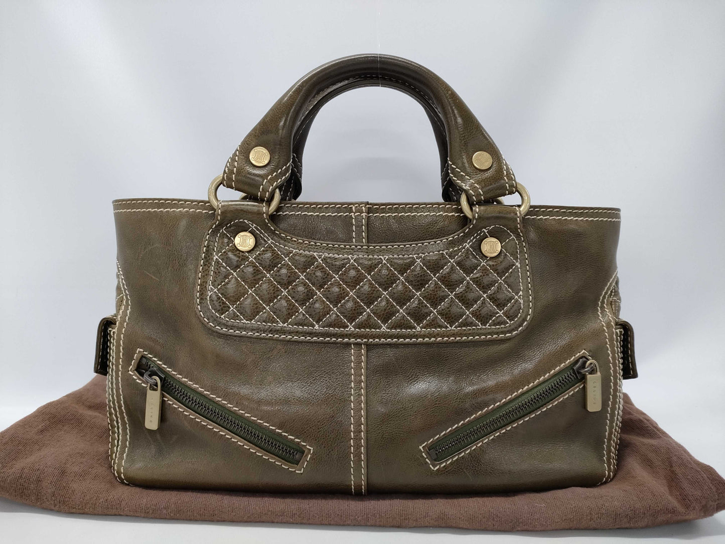 CELINE Leather Boogie Bag Handbag