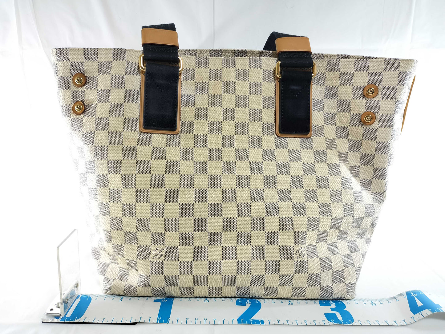 LOUIS VUITTON Damier Azur N41179 Plan Soleil Tote Bag