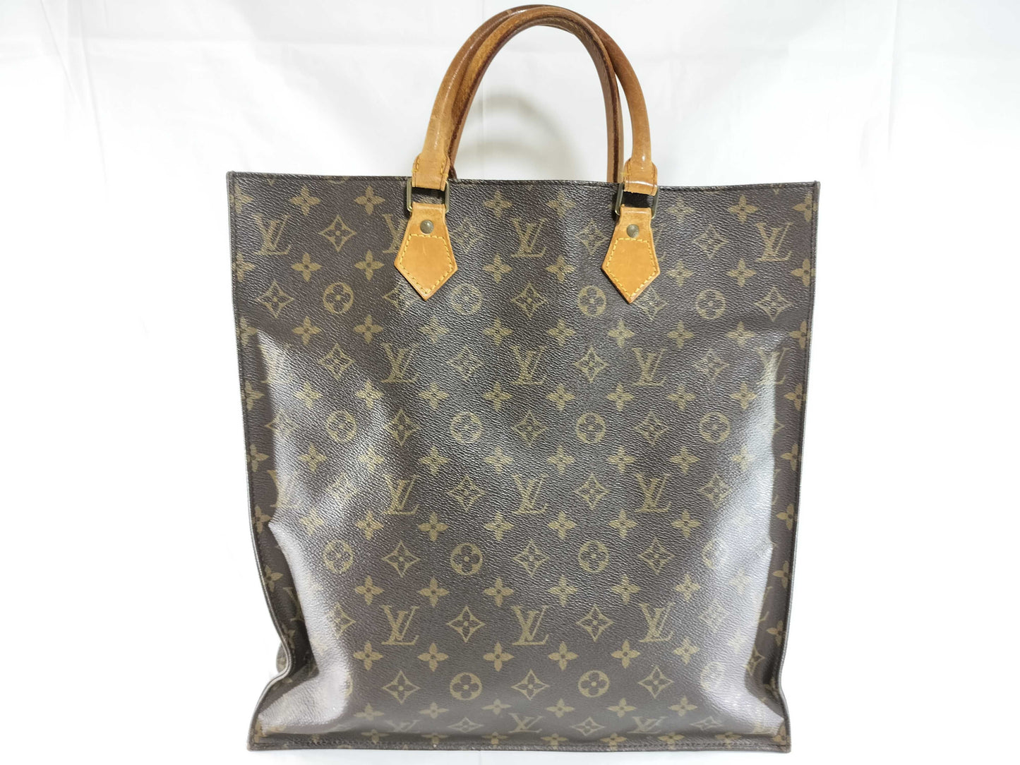 LOUIS VUITTON Monogram Sac Plat Tote Bag