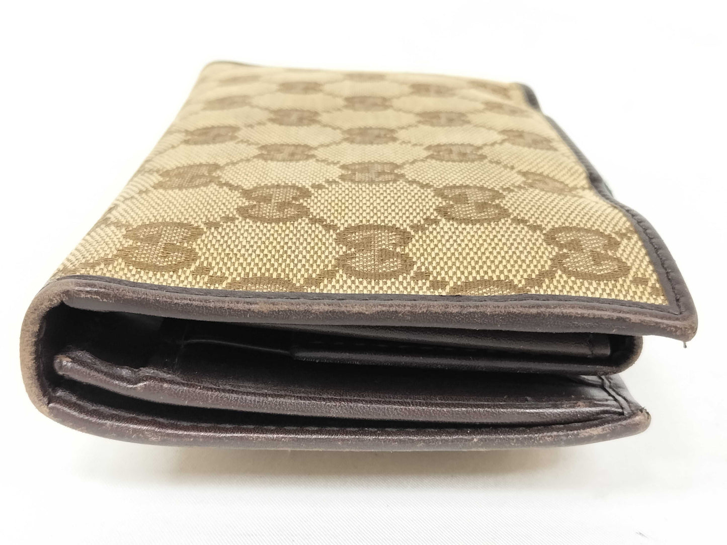 GUCCI GG Long Wallet Sherry Band Wallet