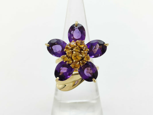 Van Cleef&Arpels Hawaiian #52 Amethyst Citrine 750 10.1g Ring