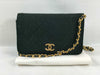 CHANEL Coco Mark Jersey Flap Chain Shoulder Bag
