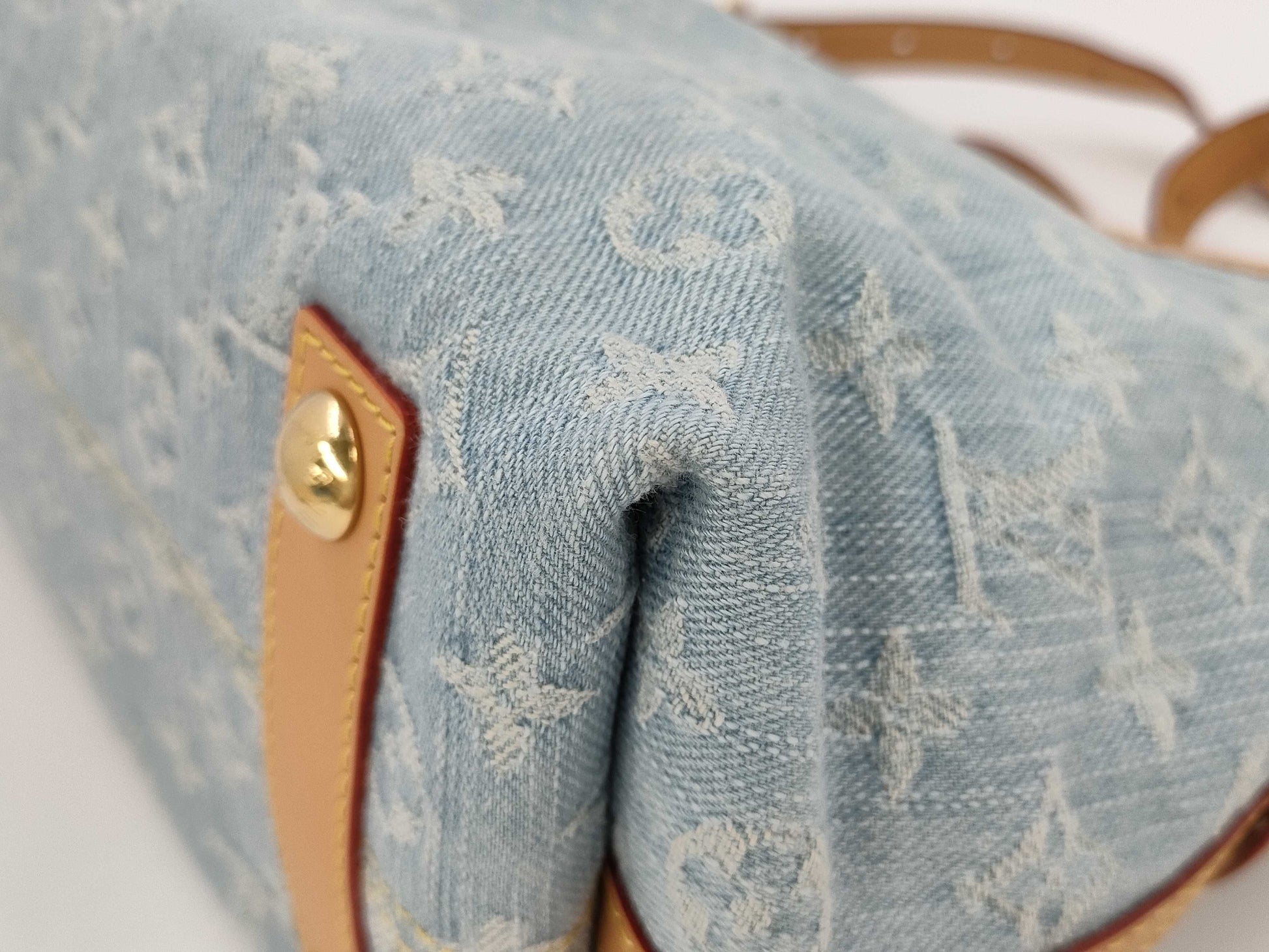 LOUIS VUITTON Monogram Denim Carry Shoulder Bag