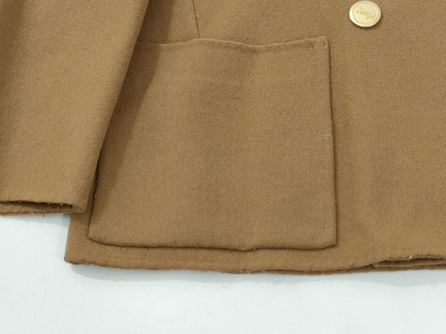 Yves Saint Laurent Double-breasted/Gold Button/Wool/Tailored Jacket