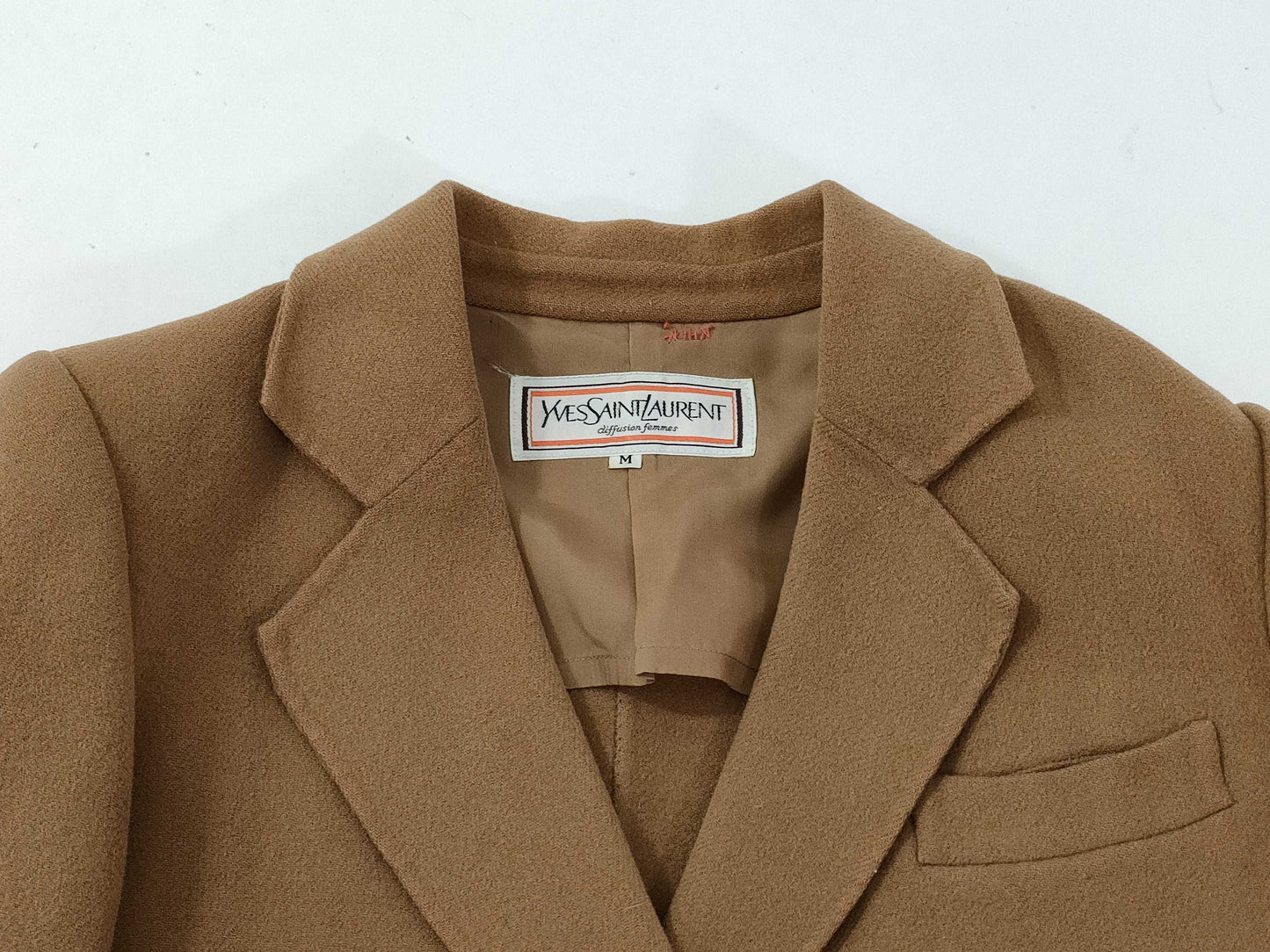 Yves Saint Laurent Double-breasted/Gold Button/Wool/Tailored Jacket