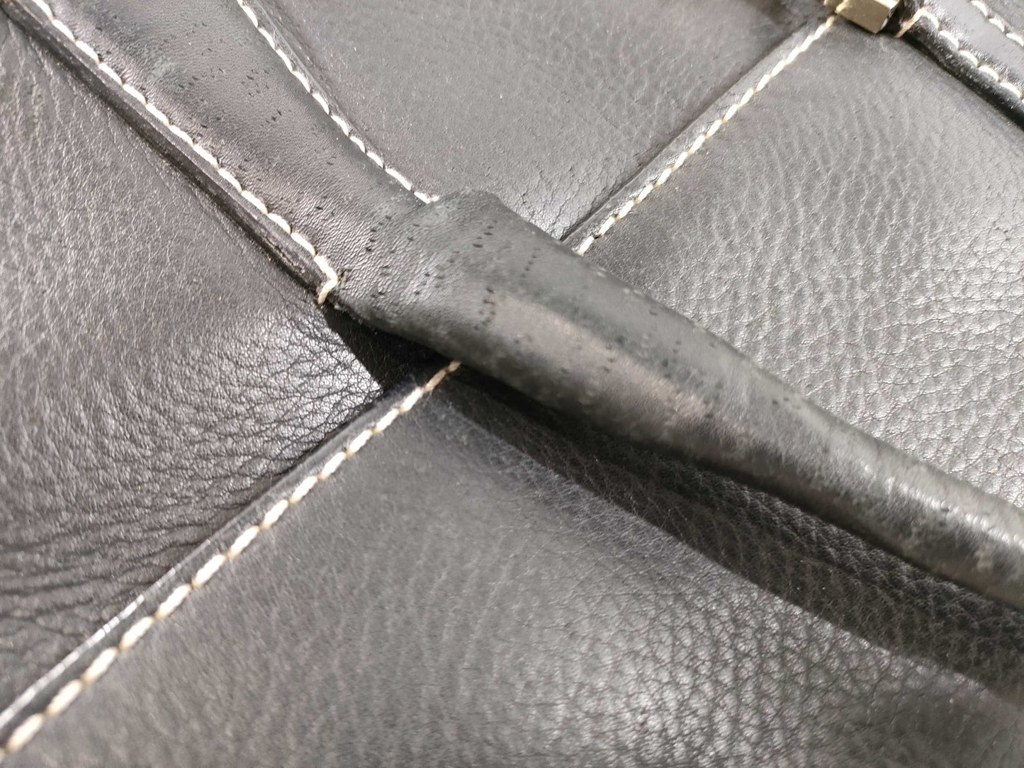 Salvatore Ferragamo black leather handbag