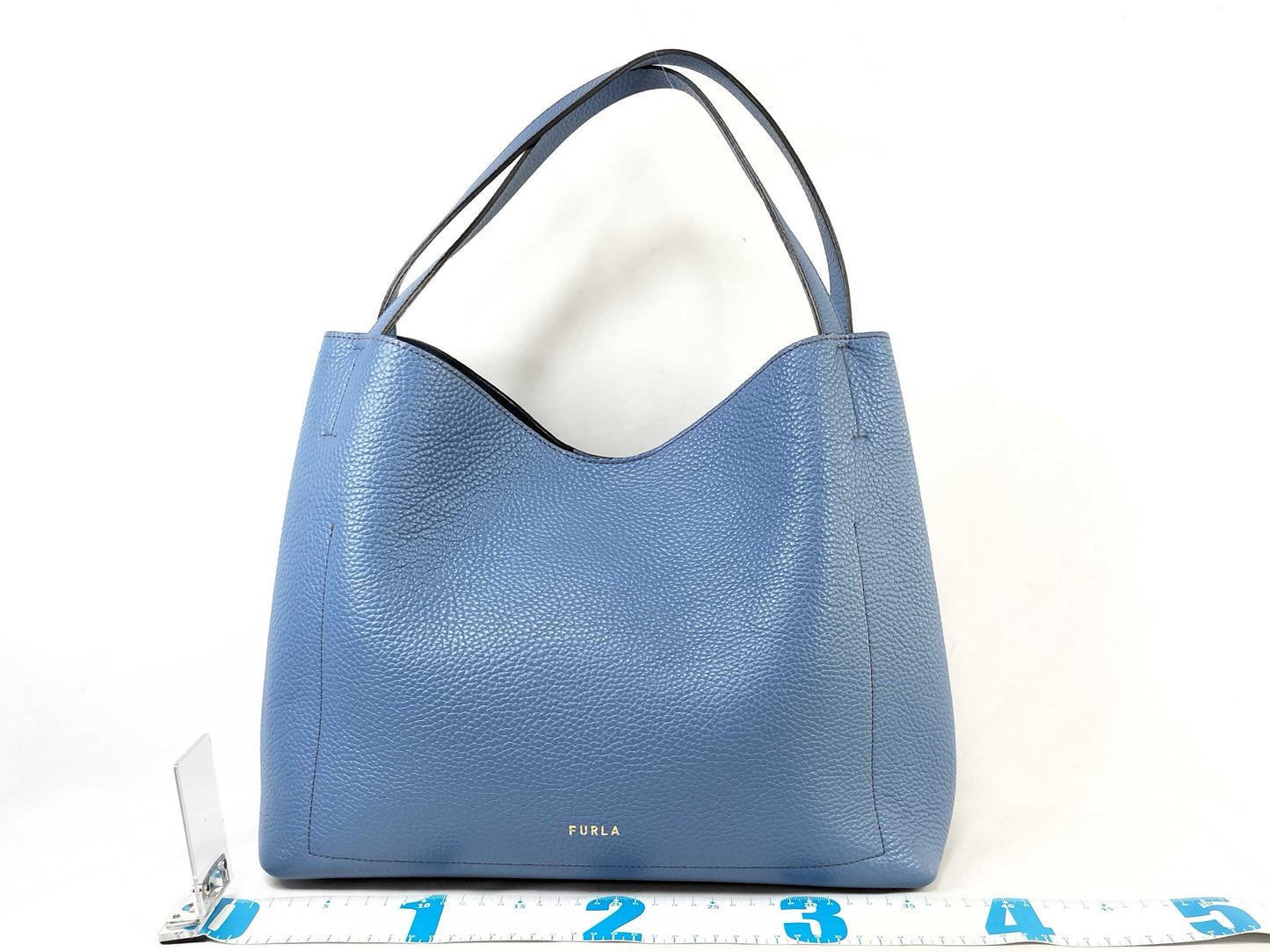 FURLA Primula Leather Tote Bag with Arch Logo