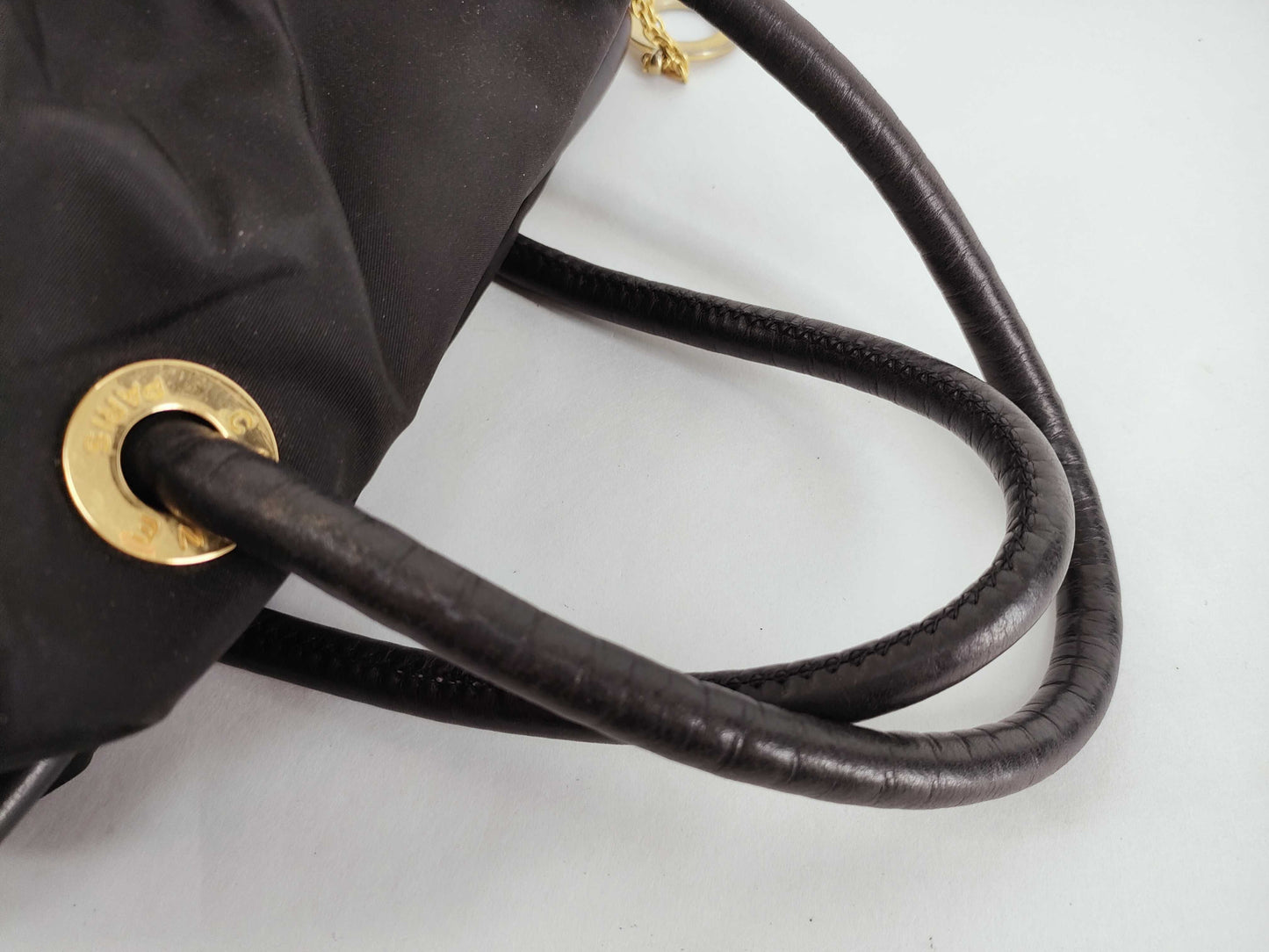 CELINE Nylon Tote Handbag