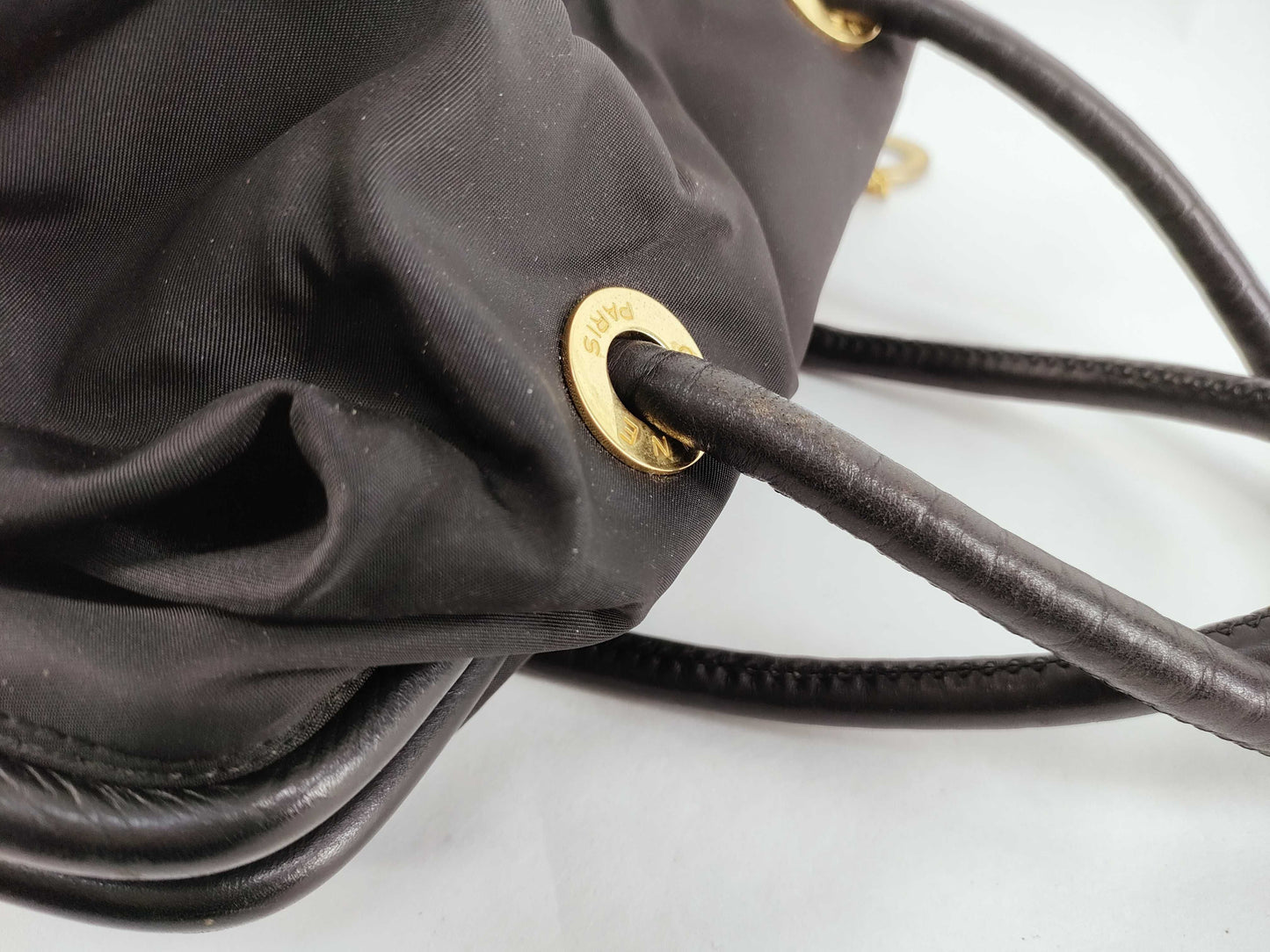 CELINE Nylon Tote Handbag