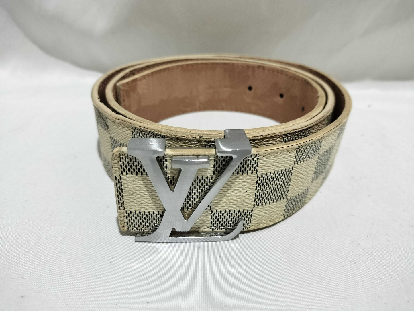 LOUIS VUITTON Damier Azur Centurion Belt