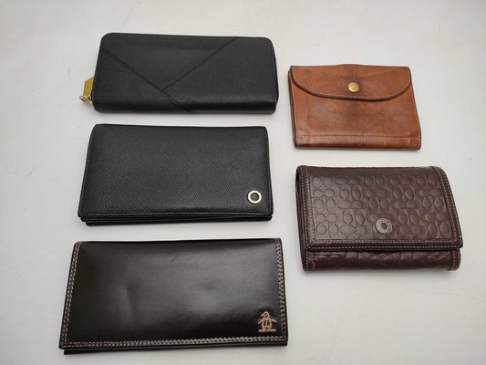 BVLGARI Bulgari Men's Leather Wallet Set