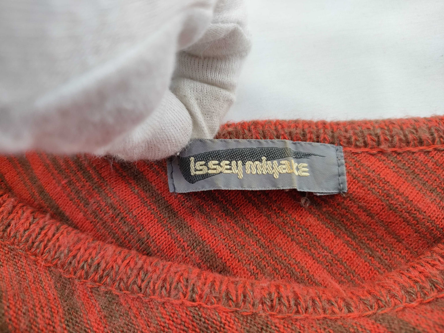 ISSEY MIYAKE Striped Knit Top