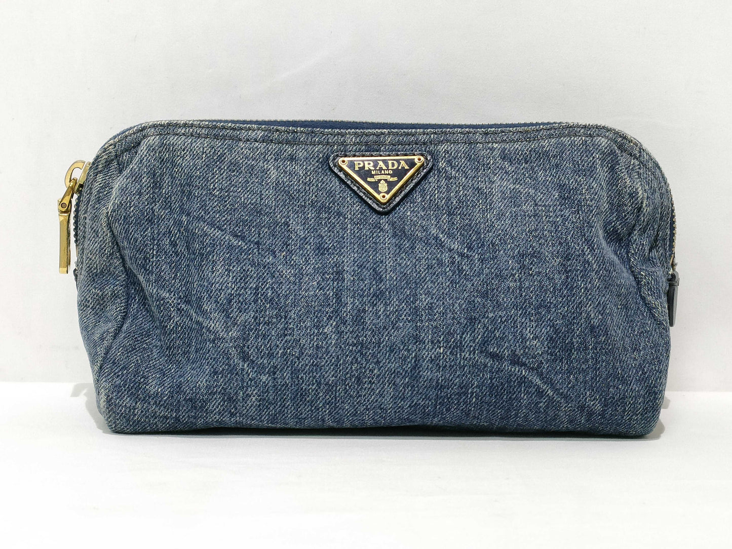PRADA denim pouch pouch