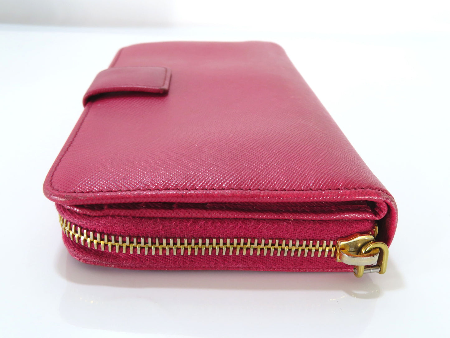 PRADA 1ML348 Vitello Move Round Zip Long Wallet