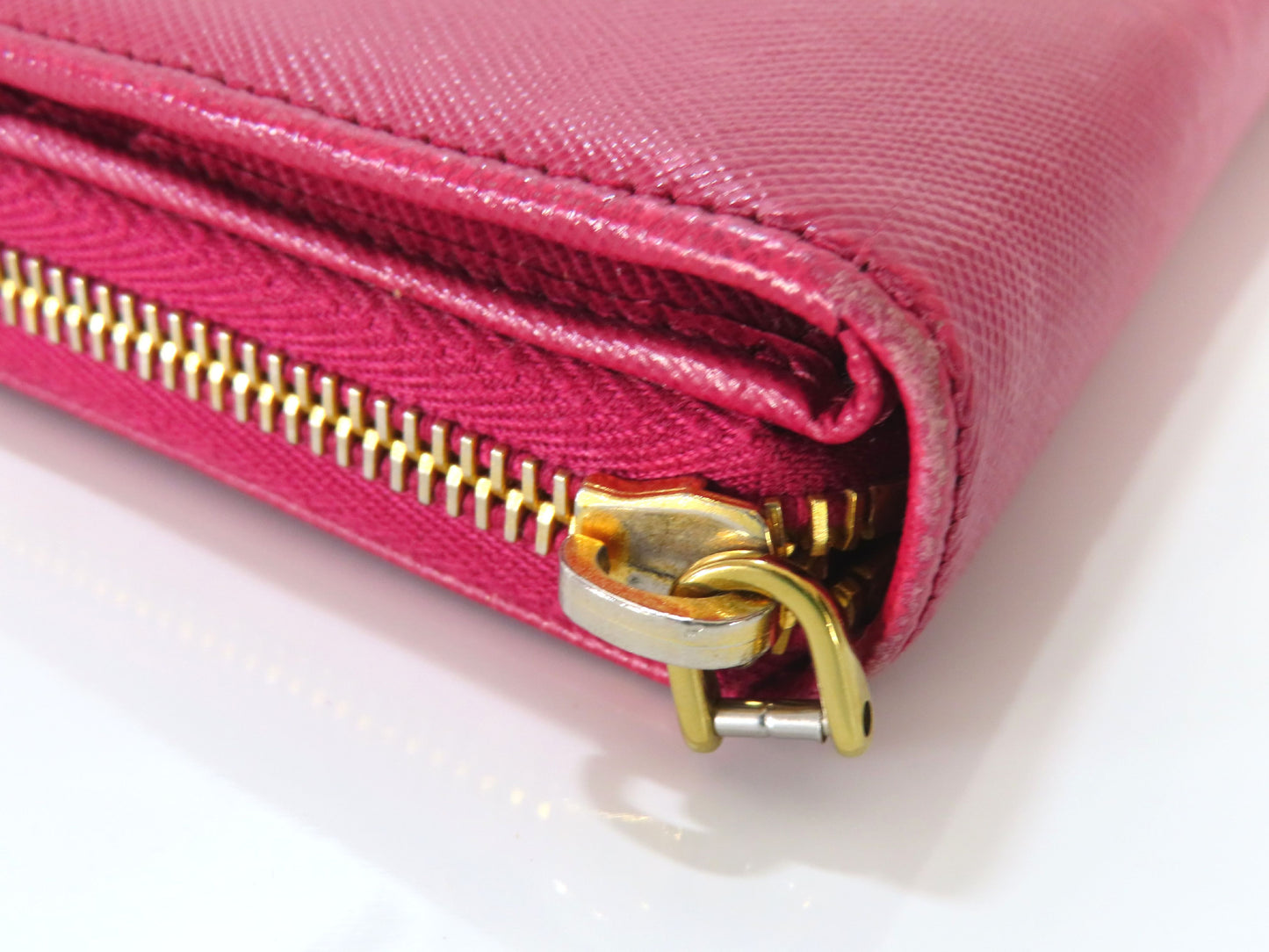 PRADA 1ML348 Vitello Move Round Zip Long Wallet