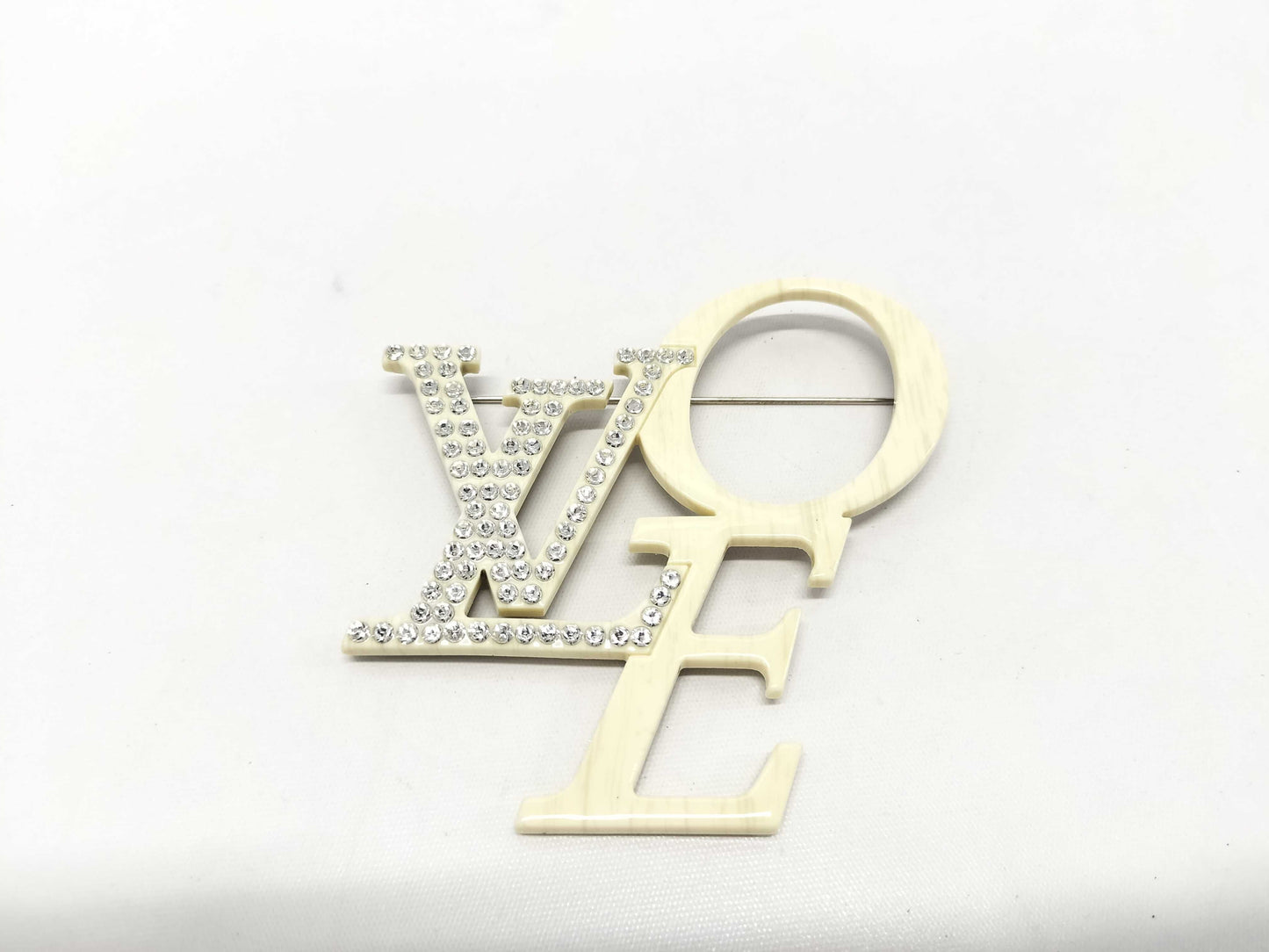 LOUIS VUITTON M65490 Broche That's Love Brooch Rhinestone A Brooch