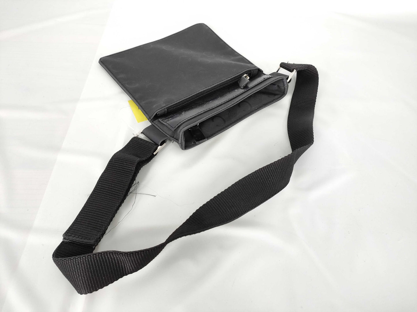 CELINE Triomphe Print Suede Shoulder Bag
