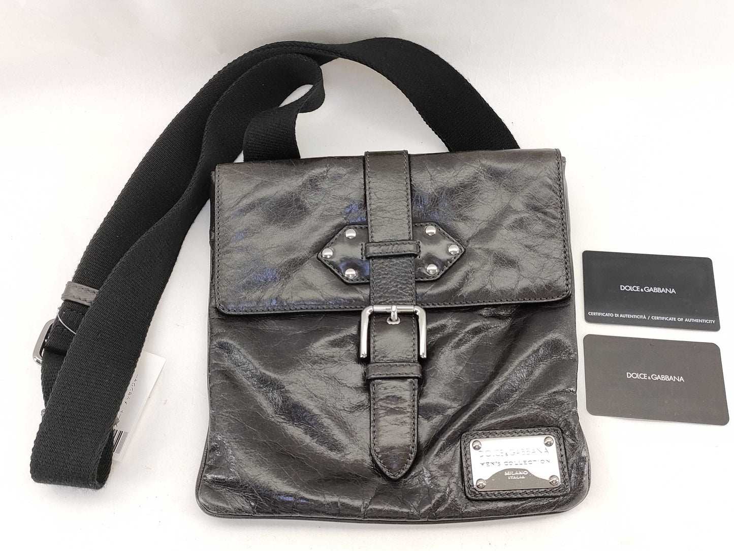 DOLCE&GABBANA Plate Messenger Shoulder Bag