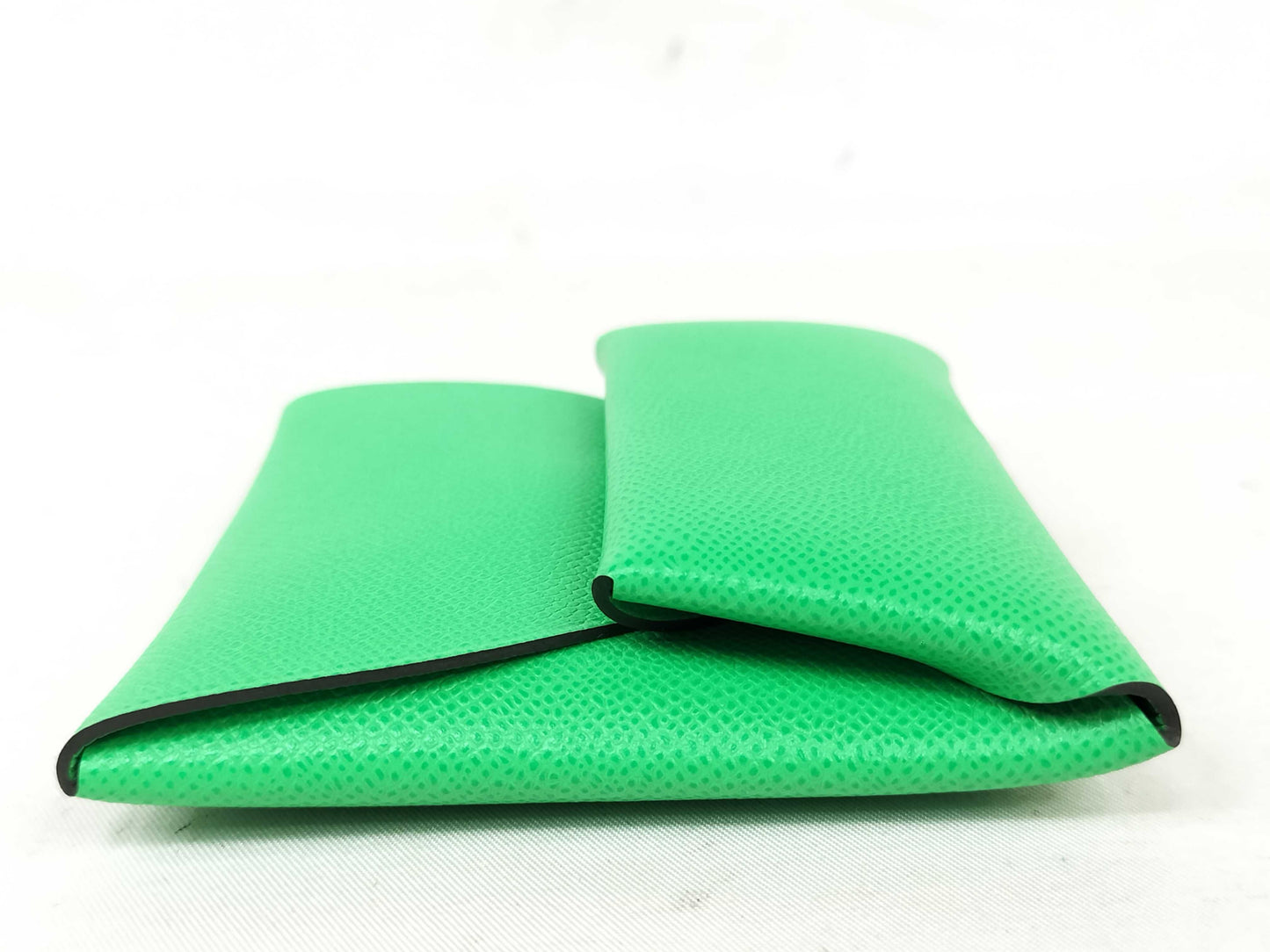 HERMES Calvi Green Coin Case