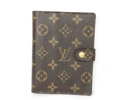 LOUIS VUITTON Monogram R20005 Agenda PM Personalized Planner Cover