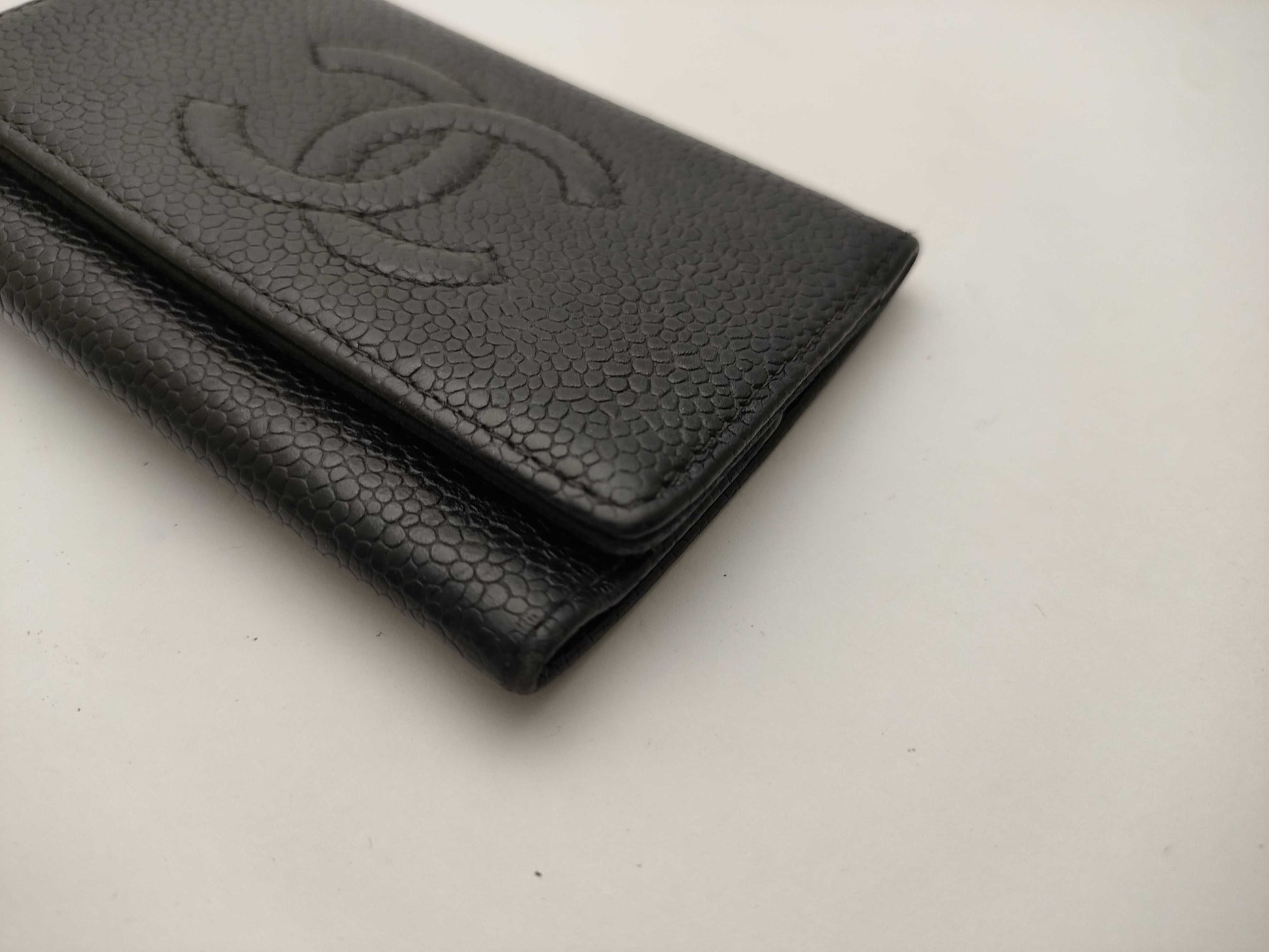 CHANEL Caviar Skin Key Case Key Case/Key Holder