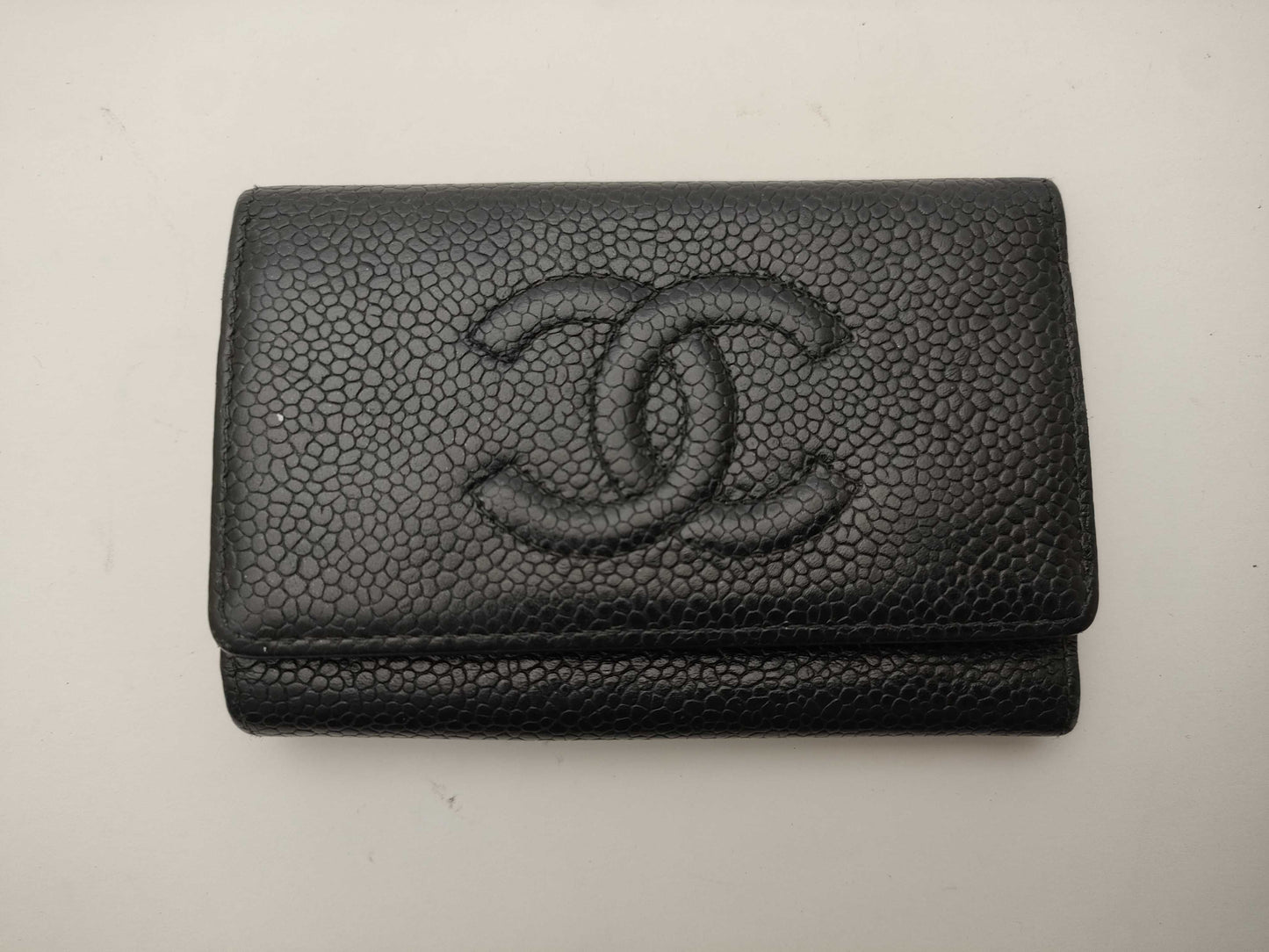 CHANEL Caviar Skin Key Case Key Case/Key Holder