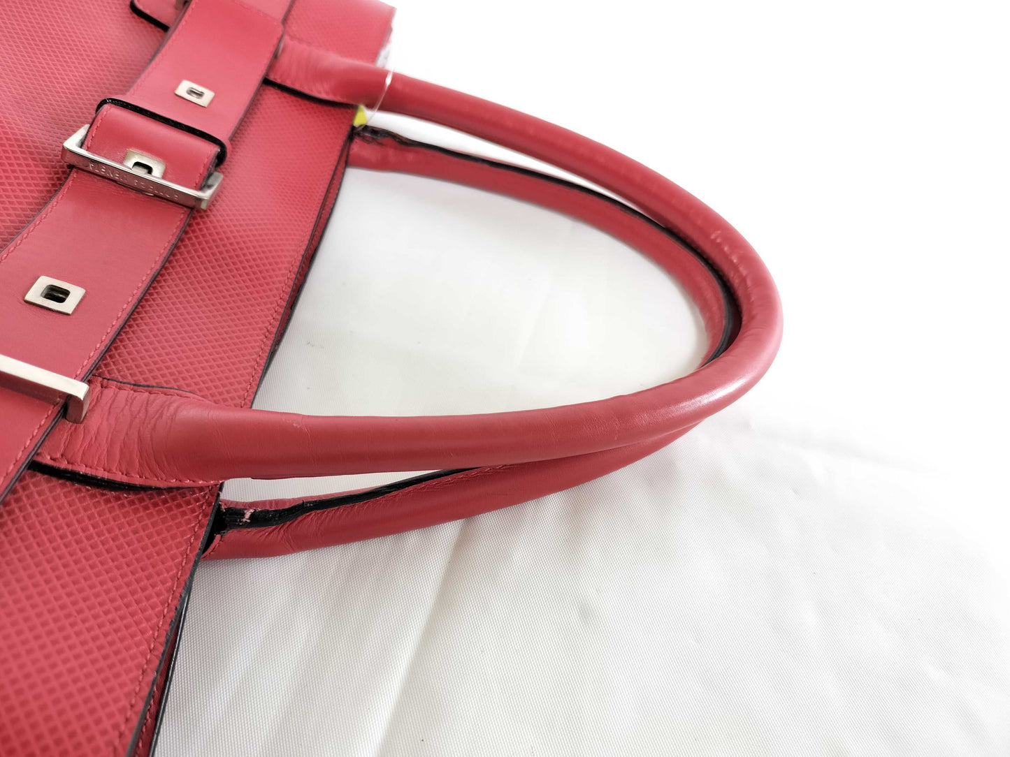 BOTTEGA VENETA Leather Tote Bag Red