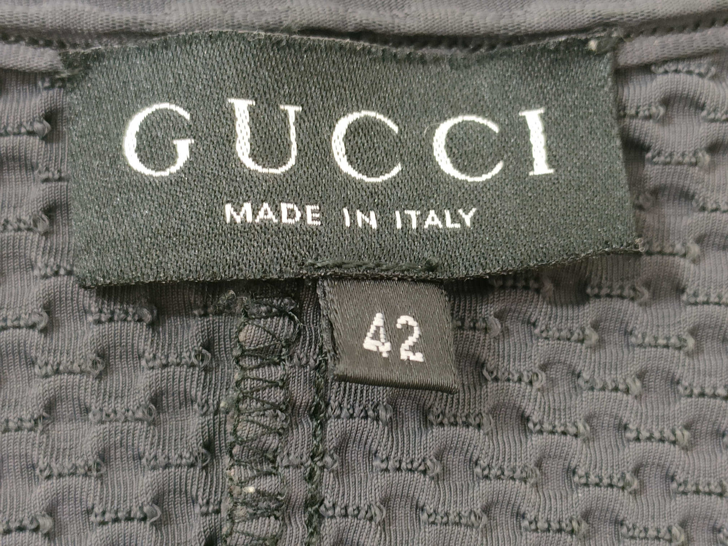 GUCCI Dress/Rayon x Polyurethane/Size 42/Gray Dress