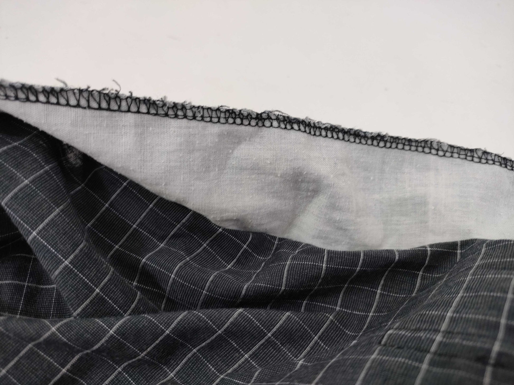 Dior Pajama Shirt/2 Pockets/Checkered/Gray Tops