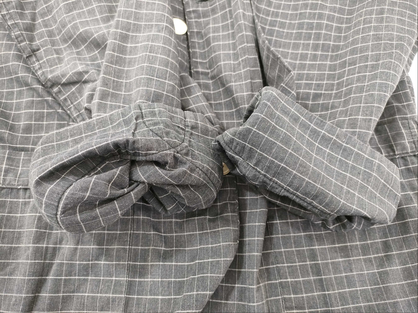 Dior Pajama Shirt/2 Pockets/Checkered/Gray Tops