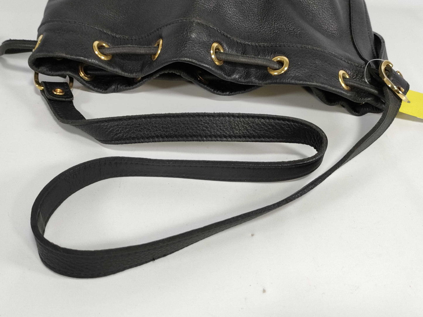 LONG CHAMP Leather Drawstring Shoulder Bag