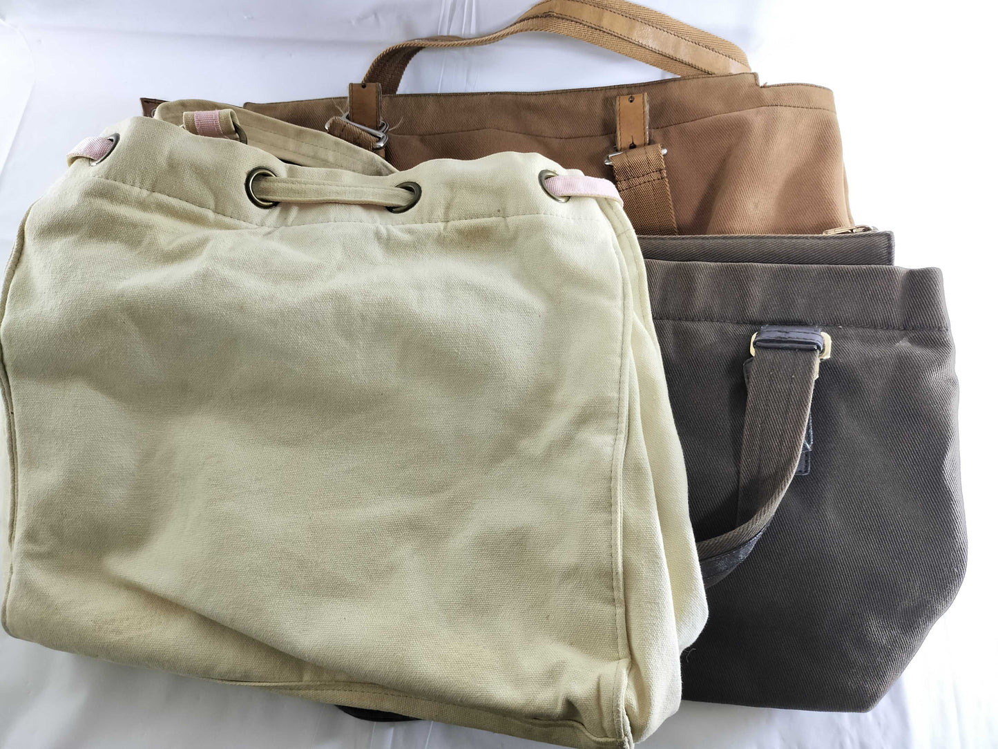 Yves Saint Laurent Canvas/Leather Tote Bag