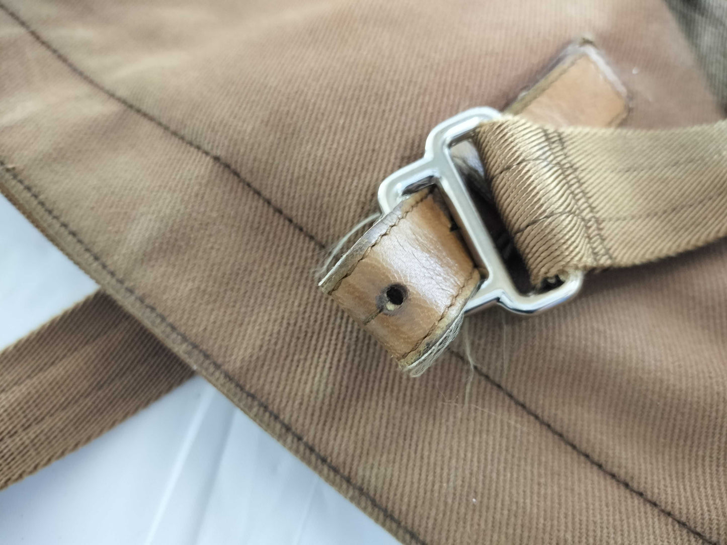 Yves Saint Laurent Canvas/Leather Tote Bag