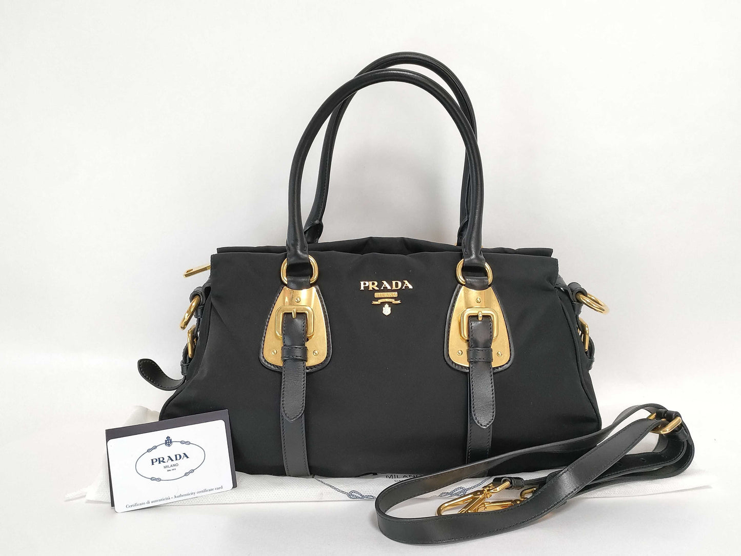 PRADA Nylon 2-way Handbag Handbag