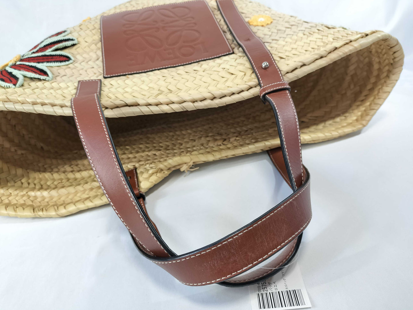 LOEWE Basket Bag with Flower Embroidery
