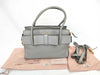 Miu Miu Madras Fiocco 2-way Gray Handbag