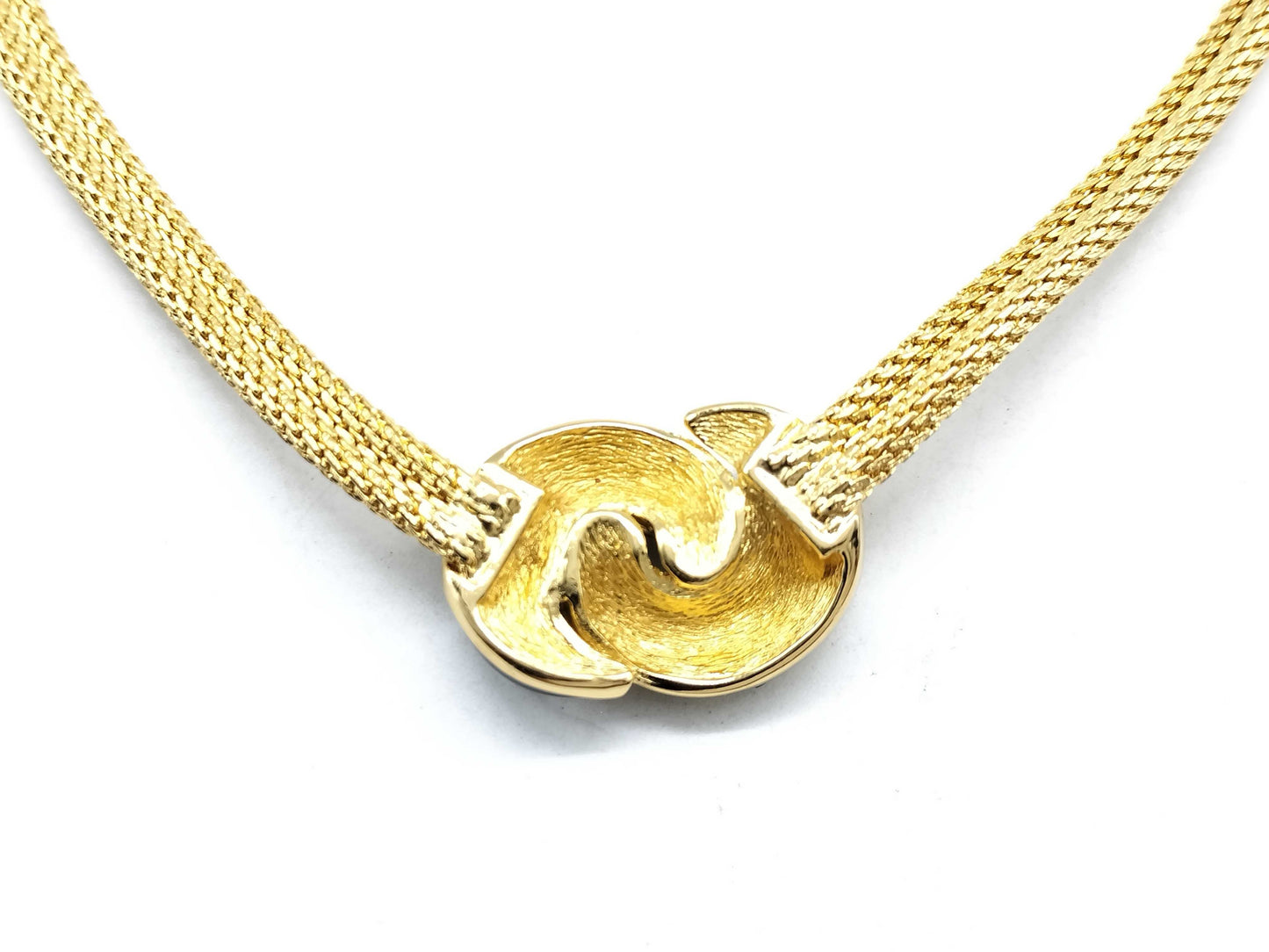 Dior GP Rhinestone Necklace/Black/Gold Necklace