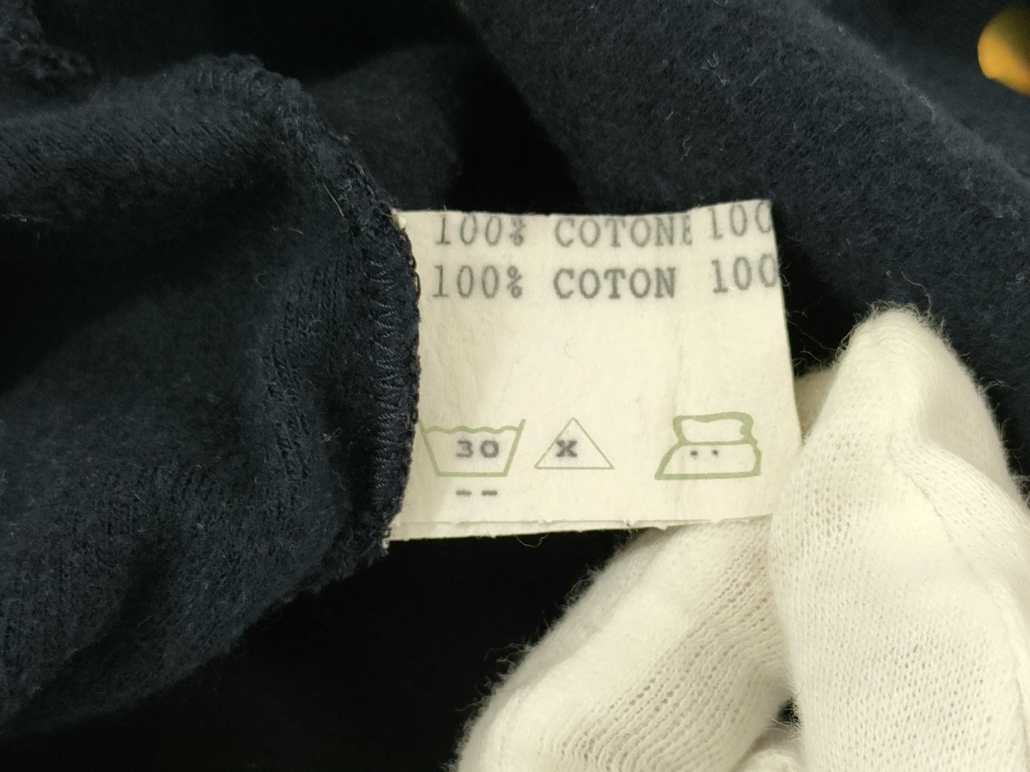 HERMES embroidered hoodie with missing back tag.