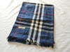 BURBERRY Nova Check Blue Scarf