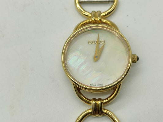 GUCCI 6000.2.L Round Gold Unmoving Women's Watch