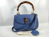 GUCCI Bamboo 00020290633 2WAY Purple Handbag