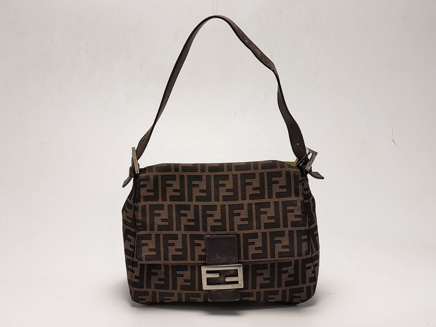 FENDI Zucca Mamma Bucket Shoulder Bag