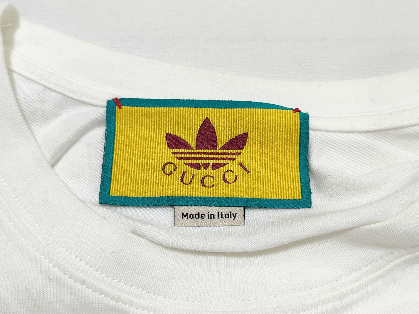 GUCCI Adidas Trefoil T-shirt White/Blue T-shirt