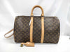 LOUIS VUITTON Monogram M41418 Keepall Bandouliere 45 Boston Bag