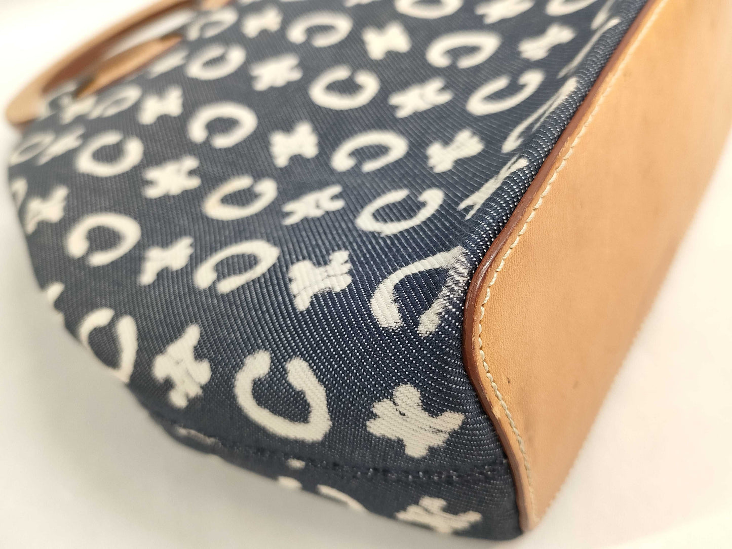 CELINE Macadam Denim Handbag