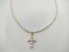 Pearl diameter: approx. 2.6mm-4.0mm, 18K gold, 5.9g, necklace
