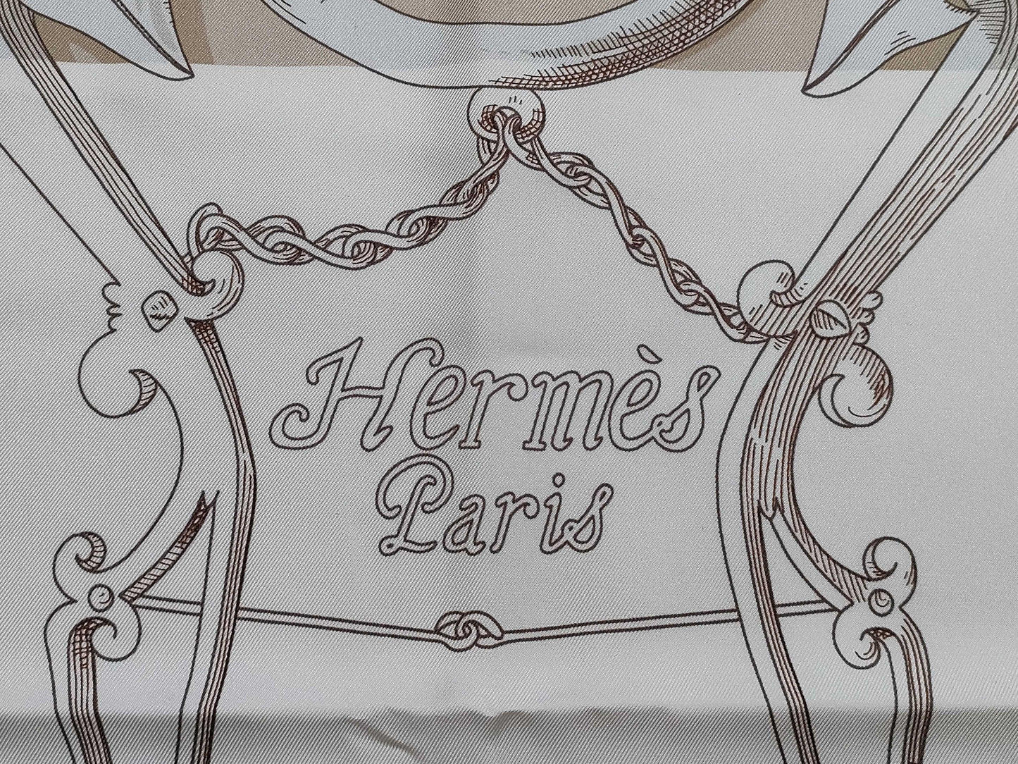 HERMES Carré Imperial Studies/LINSTRVCTION DV ROY EN LEXERCICE Scarf